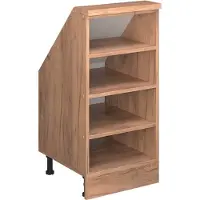 Vicco Rion Kast voor schuine wand – 40 x 81.6 cm met 4 compartimenten Krachtige eik goud