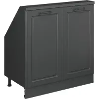 Vicco Rion Kast voor schuine wand – met 2 deuren Antraciet landhuis/antraciet
