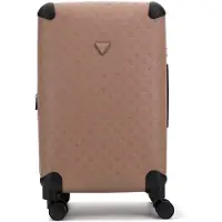 GUESS trolley Wilder 22 IN 8-WHEELER Dark Taupe Logo 64cm