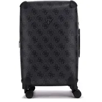 GUESS trolley 22 In 8-Wheeler Coal Logo donkergrijs 64cm