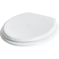 Beliani MAZARUNI - Toiletbril - Wit - 46 x 38 cm - MDF