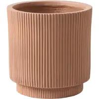 Beliani DARIA - Bloempot - 37 x 37 x 37 cm - Bruin - Kleivezels