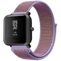 Strap-it Nylon bandje geschikt voor Xiaomi Amazfit Bip / GTS / GTS 2 / GTS 3 / GTS 4 - Mini / Bip Lite / Bip U / Bip U Pro - Lila