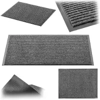 Kadax Antislip vuilvangmat, deurmat voor binnen en buiten, deurmat voor huisdeuren en entrees (grijs, 40x60 cm)