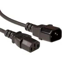 ACT AK5216 Voedingskabel C13 - C14 Zwart - 3 meter