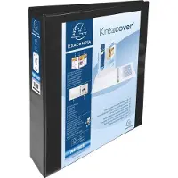 Exacompta Kreacover 40 mm Presentatieringband PP (Polypropeen) A4+ 4 Ringen Zwart 51843NE