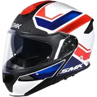SMK-Link Gullwing Supertour Wit Blauw Systeemhelm Maat S
