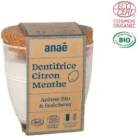Anae Biologische Tandpasta met citroen en munt - gemaakt in Frankrijk - geschikt voor kinderen - minimalistische formule - 175 g