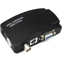 Dolphix BNC en S-VHS naar VGA video converter / zwart