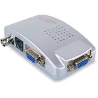 Coretek VGA naar BNC en S-VHS video converter / grijs