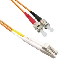 EECONN Premium LC - ST Duplex Optical Fiber Patch kabel - Multi Mode OM1 - oranje / LSZH - 7 meter