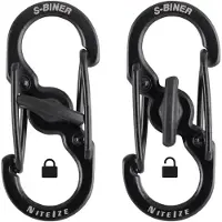Nite Ize NI-LSBM-01-2R3 Karabijn MicroLock S-Biner 2 35 mm x 15 mm x 7 mm 2 stuk(s)