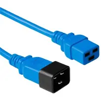 ACT C19 - C20 stroomkabel voor UPS/PDU - 3x 1,50mm / blauw - 0,50 meter