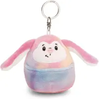 Nici Sleutelhanger Chill Bunny 8cm Kleurrijke Pluche Metgezel voor Rugzak of Tas, Knuffelige Hanger met Metalen Ring voor Sleutelhanger & Sleutelhouder | 61753