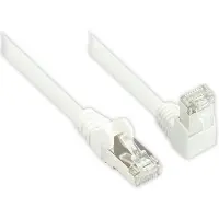 S-Conn S/FTP CAT6 Gigabit netwerkkabel haaks/recht / wit - 7,5 meter