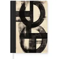 MuchoWow Cirkels - Balken - Zwart - Abstract