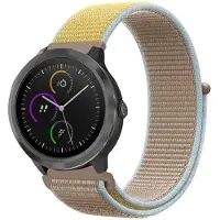 Strap-it Smartwatch bandje nylon - geschikt voor Garmin Vivoactive 4 45mm / Garmin Venu 2 - camel