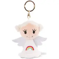 Nici Sleutelhanger Beschermengel "Veel Geluk" 9 cm - Geluksengel - Beschermengel met Regenboog - Engel Sleutelhanger voor Lanyard, Sleutelhanger & Sleutelhanger