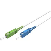 Goobay SC/UPC - SC/APC Simplex FTTH kabel | OS2 | wit | LSZH | 15 meter