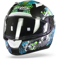 Nolan N60-6 Eufor helm, mat zwart/blauw, maat XS (55)