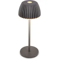 Briloner Champ nano - Oplaadbare Tafellamp - snoerloze lamp - met touch dimbaar - voor binnen en buiten - german design award winner 2025 - antraciet - Ø6 x 15,5 cm
