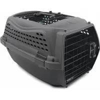 M PETS M.PETS ECO GIRO Kattentransportkrat - Kunststof kooi - Maat S - Grijs