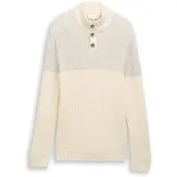 Tom Tailor Trui taupe / wolwit
