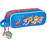 Safta Dubbel etui voor meerdere doeleinden, Paw Patrol, cool blauw/rood, 21 x 8 x 6 cm