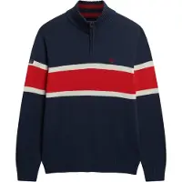 Superdry Trui nachtblauw / rood / offwhite
