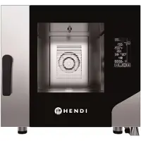 Hendi convectiestoomoven - rvs 18/8, dubbel glas - 5x GN 1/1 - 73x84,9x(h)70 cm - zilver - horeca grootkeuken - convectie en stoom, 17,8 cm aanraakscherm