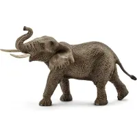 Schleich Afrikaanse Olifant Man - Realistische Speelgoedfiguur voor Kinderen, Perfect voor Educatieve Spelervaringen en Verzamelobjecten