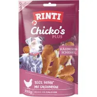 Rinti 3x225g Extra Chicko Plus Kippendijen met Calcium Hondensnacks