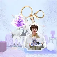 BTS 2023 10th Anniversary Plastic Keyring Acrylic Keychain Jin [Sleutelhanger]