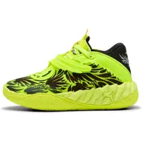 Puma MB.05 Voltage basketbalschoenen, Zwart/Geel, Maat 28