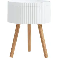En.casa Bijzettafel Bongard 48x38 cm wit en naturel []