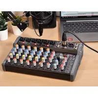 Citronic CMA-10 mixer met DSP, USB Play/Record/PC en Bluetooth 6 mono + 2 stereo