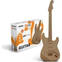 Cartonic - Guitar- 3D puzzel- Speelgoed - DIY- Creatief - Karton - Voor kinderen en volwassenen