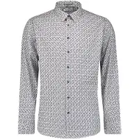 No-excess Overhemd lichtblauw / zwart / wit