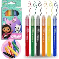 Sarcia.eu Gabby's Dollhouse wasbare krijtjes, schoolkrijtjes 6 kleuren