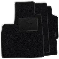 BMW Set velours vloermatten geschikt voor 7-serie E32 1986-1994 - zwarte afwerking
