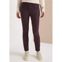 Cecil Dames Broek in lederlook in Rood, Gr: 27