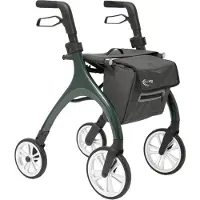 Multimotion - Curve rollator - Extra zachte softwielen - Smal & wendbaar - Geen remkabels - Uniek design - Groen