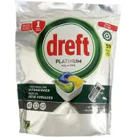 Dreft All-in-One Platinum Vaatwastabletten Lemon (59 vaatwasbeurten)