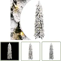 The Living Store Kunstkerstboom - - Boom - 150 cm - Met 8 verlichtingsstanden