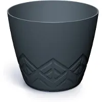 Prosperplast Bloempot Rond Areco Round 18cm ANTRACIET / 2 STUKS!