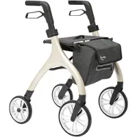 Multimotion - Curve rollator - Extra zachte softwielen - Smal & wendbaar - Geen remkabels - Uniek design - Champagne