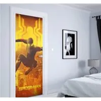 Spider-man Deurposter Spiderman - poster - sticker - koelkast - muur - kinderkamer - 77 x 200 cm