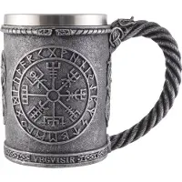 Viking Mok - Kompas Vegvisir - roestvrijstalen inzet - 600ml - (hxbxd) ca. 13cm x 17cm x 11cm