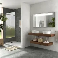 Muebles Hoyo wastafelblad 140cm walnoot