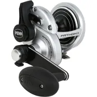 Penn Fathom Ii Lever Drag 2 Speed Lh 25 Jigging Reel Zilver Ratio: 6.2:1/2.8:1